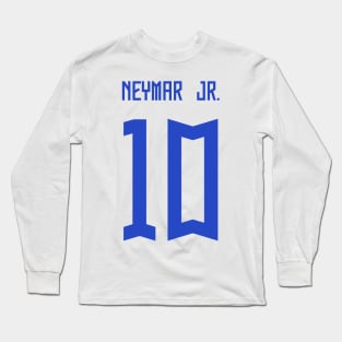 Neymar Jr Brazil White Jersey 2023 Long Sleeve T-Shirt